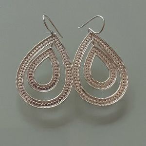 Anna Beck Sterling Silver Double Hoop Earrings